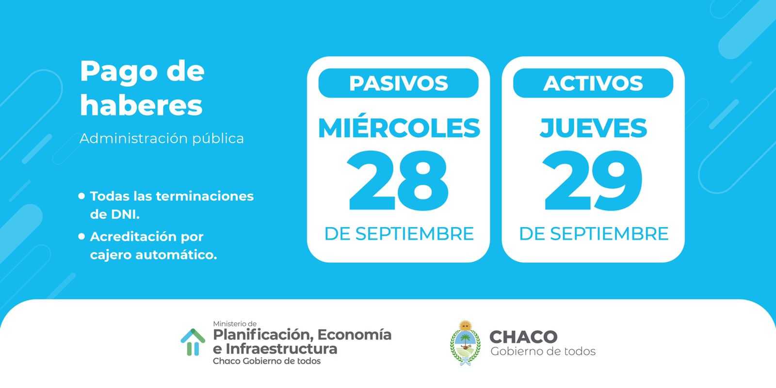 Cronograma de pago de haberes para la administración pública - Primero ...