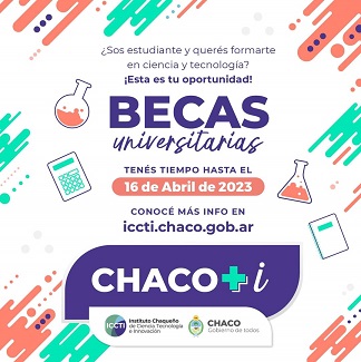 becas chaco +I