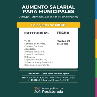 PAGO HABERES AGOSTO medios