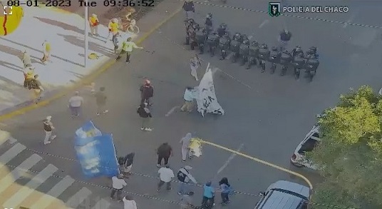piquetero manifestación