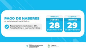 sueldos setiembre