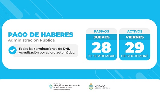 sueldos setiembre