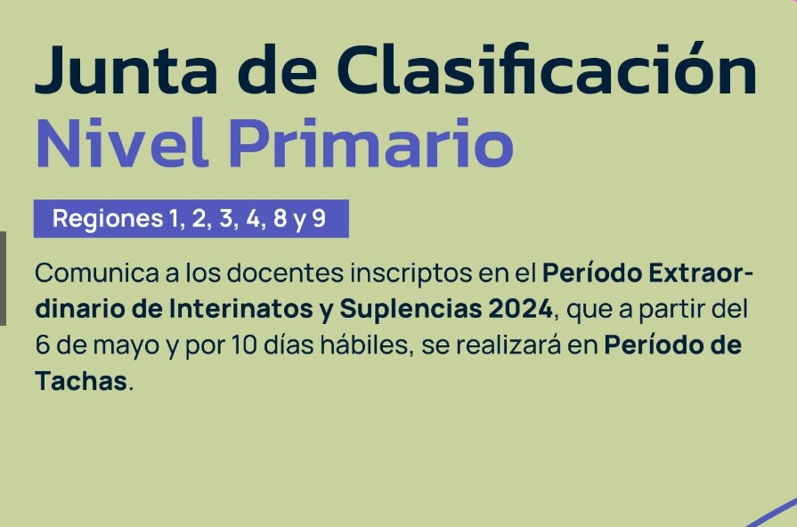 educación junta clasificación