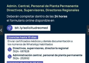 educación licencia médica