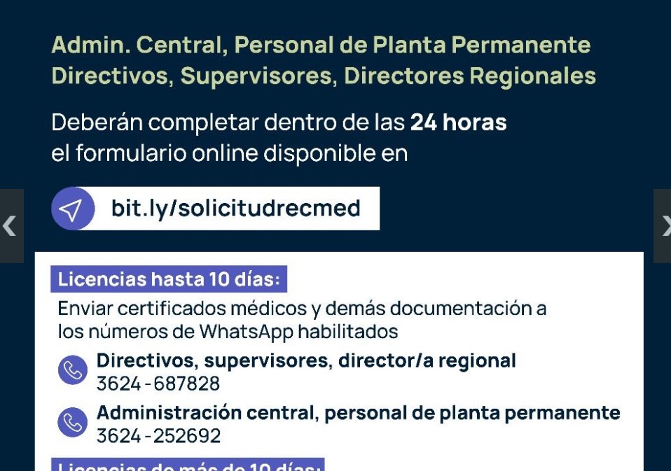 educación licencia médica