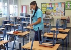 escuela limpieza