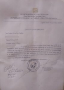 carta de despido de Andrea Frutos
