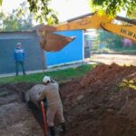 Fontana realizó tareas de limpieza para prevenir anegamientos
