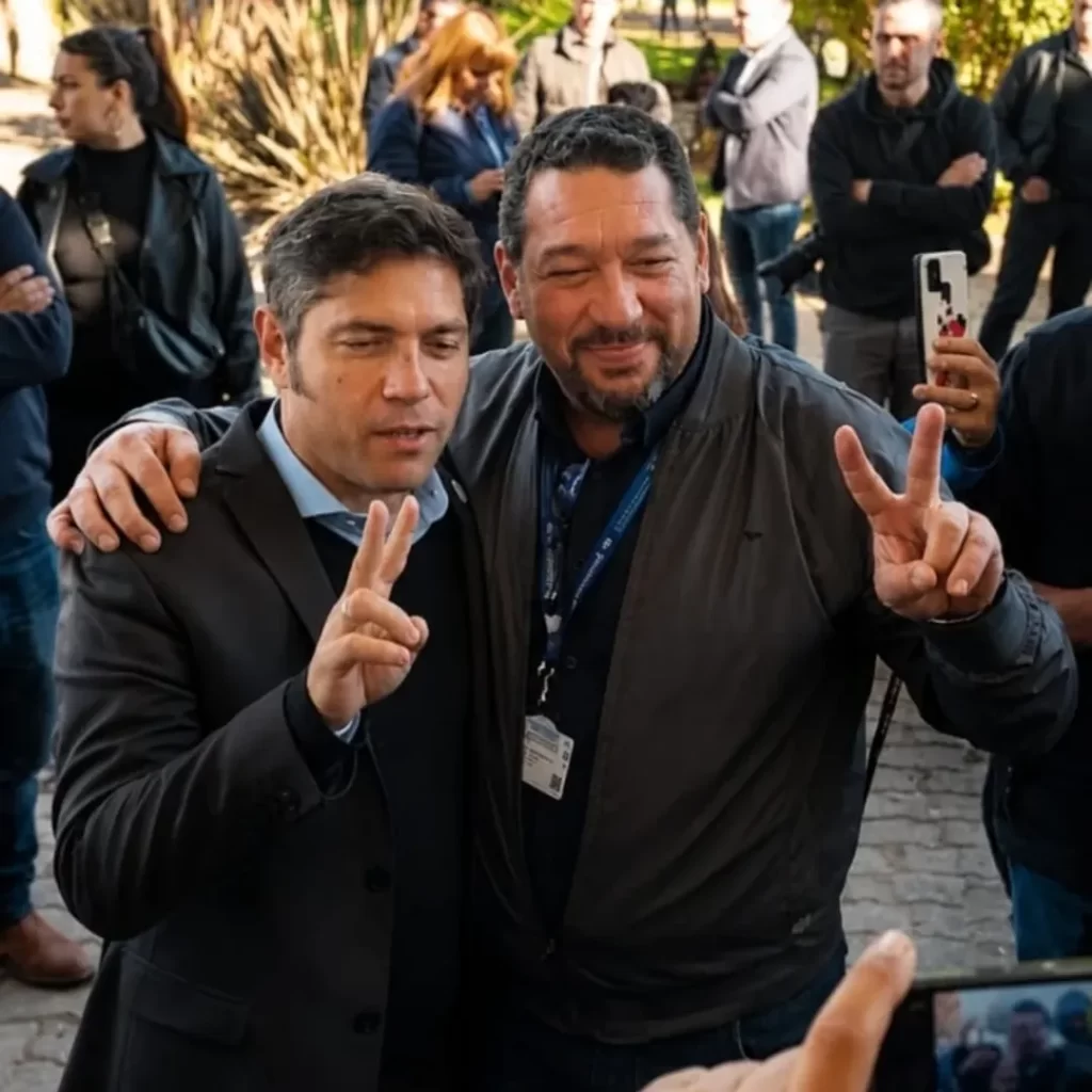 Hoy en el 61.° Congreso de la FATSA, en La Falda, Córdoba.Con la presencia de Kicillof. Lo escu