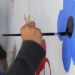 MUBA Nómade llegó a Basail con mural colectivo y convenio cultural