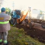 Comenzaron las obras de pavimento y desagües sobre la avenida Las Piedras en Barranqueras