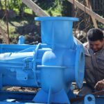 Puerto Vilelas instaló una motobomba para reforzar el drenaje ante posibles contingencias climáticas