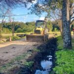 Fontana realizó tareas de limpieza y desobstrucción de cunetas en el barrio 148 Viviendas