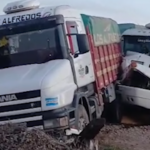 Dos camiones protagonizaron un siniestro vial sobre la Ruta Nacional 16