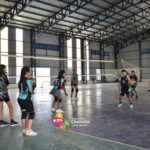 Chorotis realiza trabajos para mejorar la iluminación del Polideportivo Municipal