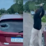 Fontana: una mujer rompió los vidrios de un auto en medio de un conflicto con su expareja
