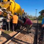 General Vedia culminó una obra de 1.100 metros de veredas que conecta El Naranjito con el centro