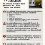 El Archivo Histórico del Chaco informa sobre los requisitos  para solicitar documentación