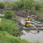 Vialidad Provincial finalizó la limpieza del riacho Arazá para mejorar el drenaje pluvial